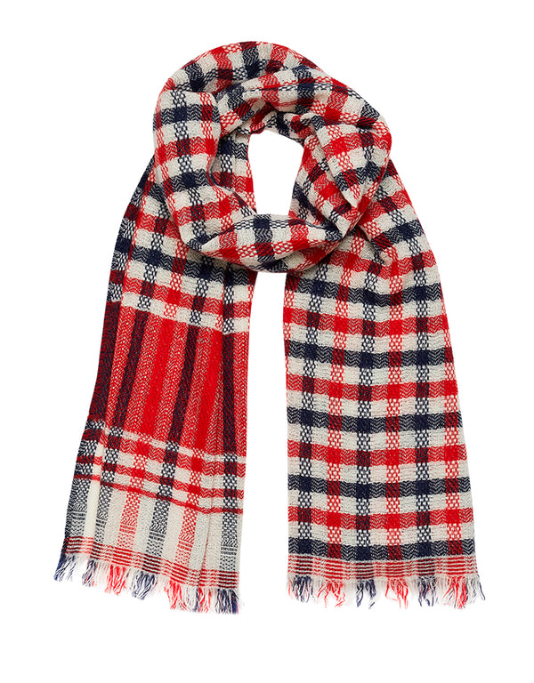 CARLOW scarf in RED by Inouitoosh Paris