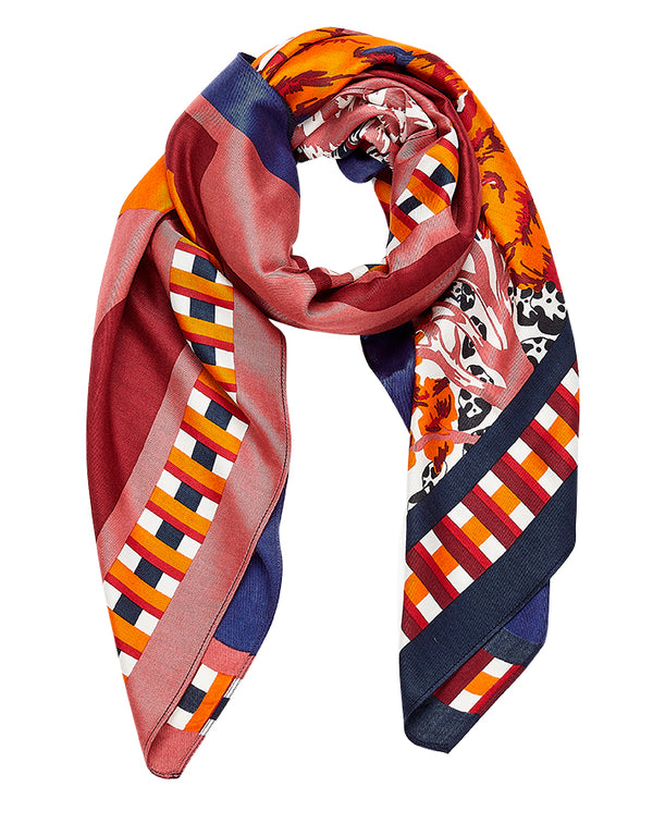 ETNA scarf in ORANGE by Inouitoosh Paris