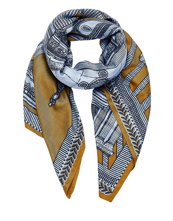 MIRAGE scarf in KHAKI by Inoui Edtions