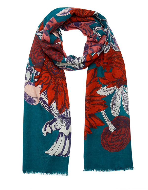 OBELINE scarf in DUCK BLUE by Inoui Editions