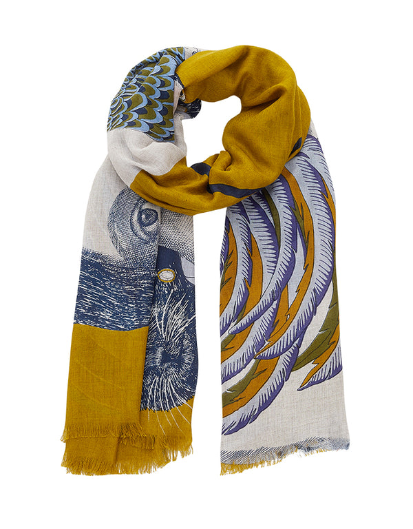 JUDITH scarf in YELLOW by Inouitoosh Paris