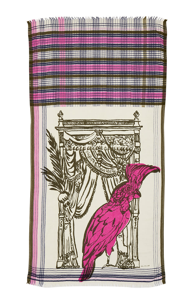 PARROT scarf in PINK by Inouitoosh Paris